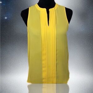 41 Hawthorn Petite Breyson Yellow Sleeveless Blouse EUC Size S